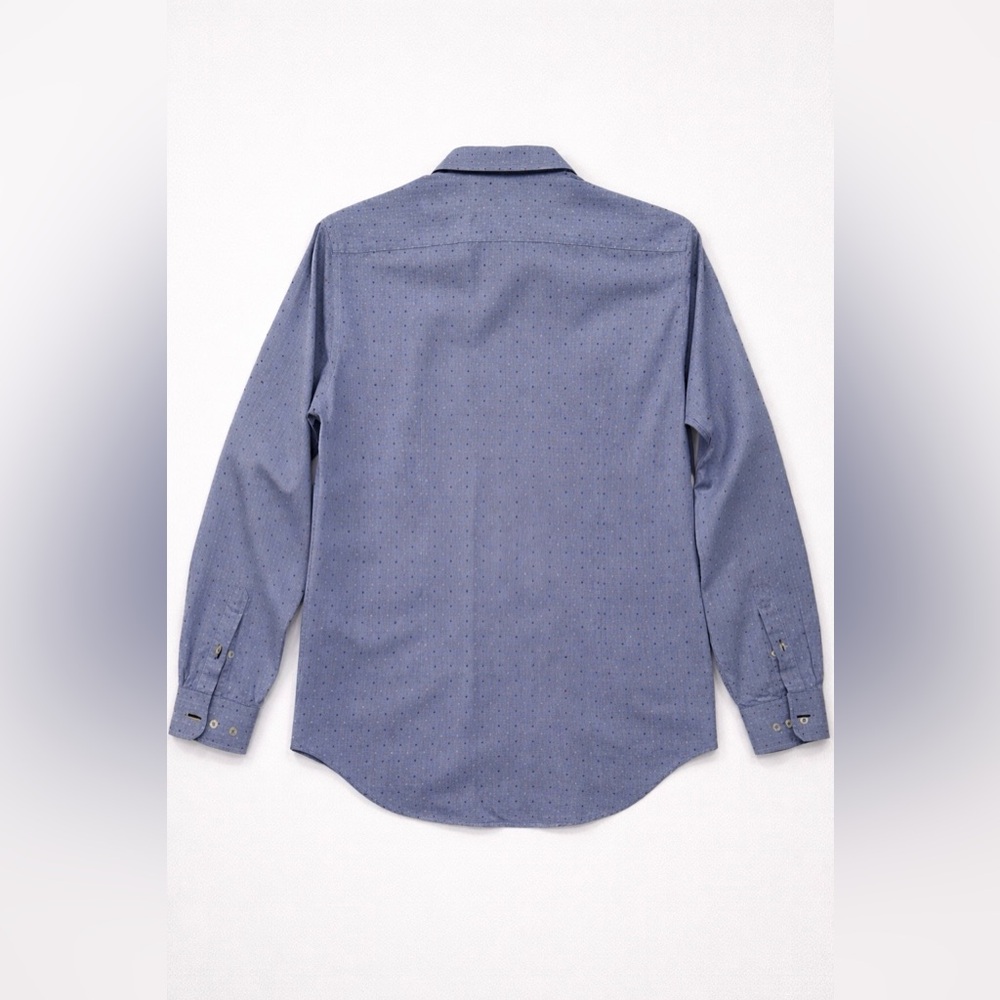 Zara Men's Blue Dress Shirt Slim Fit Size XL - Picture 4 of 9